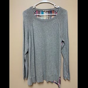 Printed back sweater